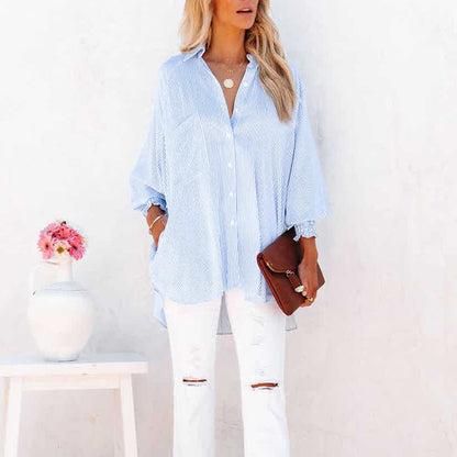 Camisa holgada de algodón para mujer, cómoda y transpirable para uso diario