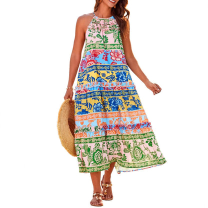 Vestido boho de tendencia para mujer, diseño fluido y femenino con estilo moderno