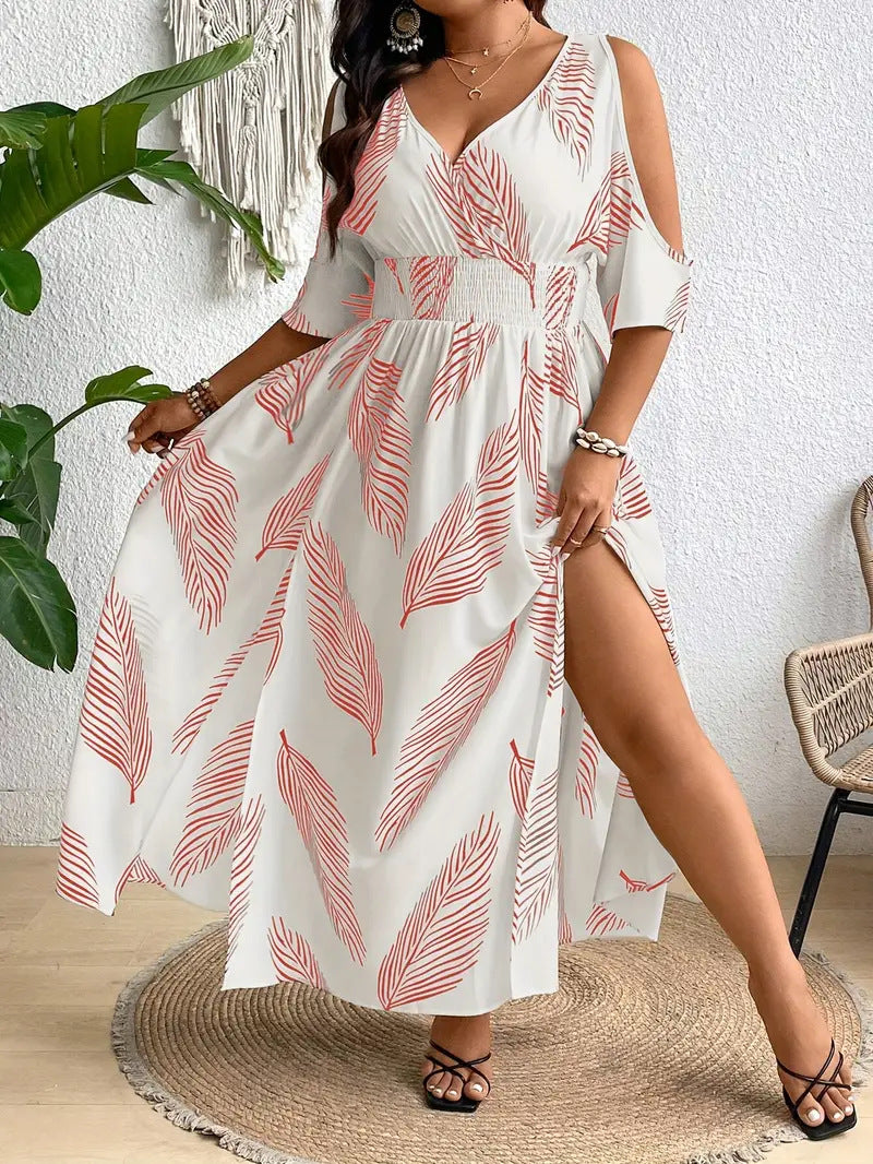 Vestido veraniego de talla grande con diseño fluido y cómodo para el día a día