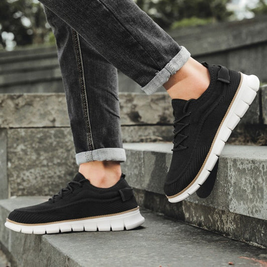 Zapatillas fly-knit premium para hombre, ligeras y transpirables para deporte o diario