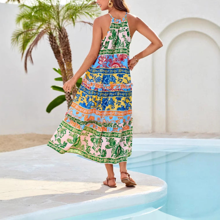 Vestido boho de tendencia para mujer, diseño fluido y femenino con estilo moderno
