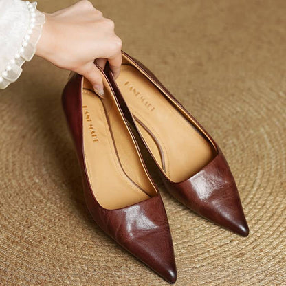 Zapatos Elegantes Mujer – Tacón Clásico y Piel Transpirable