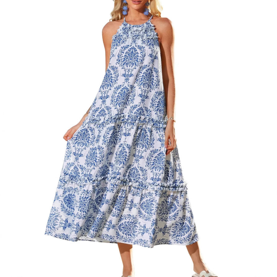 Vestido boho de tendencia para mujer, diseño fluido y femenino con estilo moderno