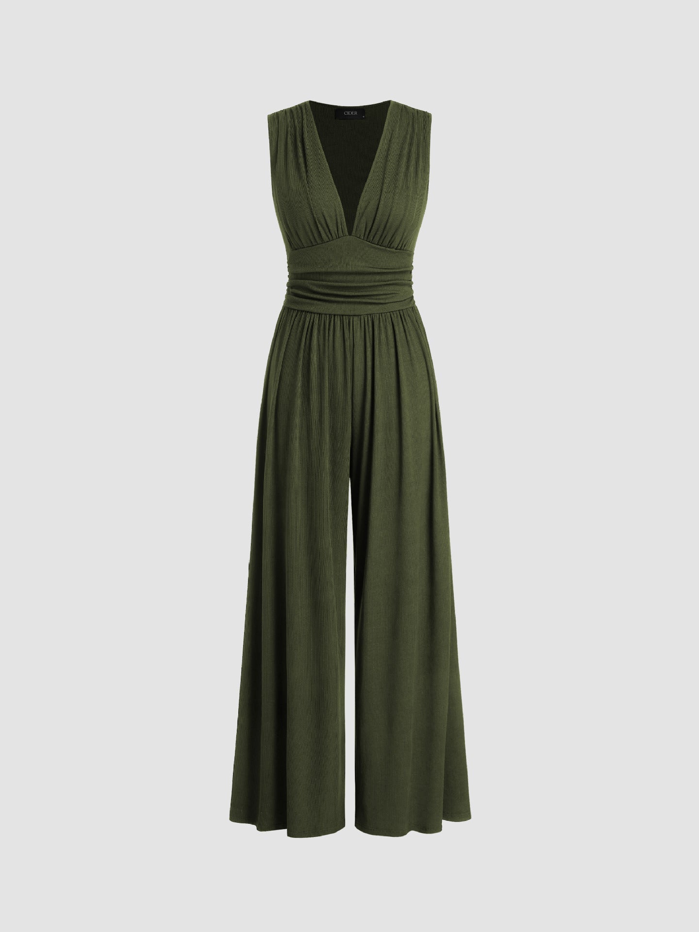 Enterizo de pierna ancha sin mangas para mujer - elegante y sofisticado