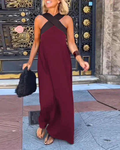 Vestido de Corte Cruzado con Estilo Elegante | Manga Larga
