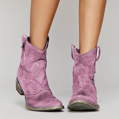 Botines de ante para mujer, elegantes y cómodos