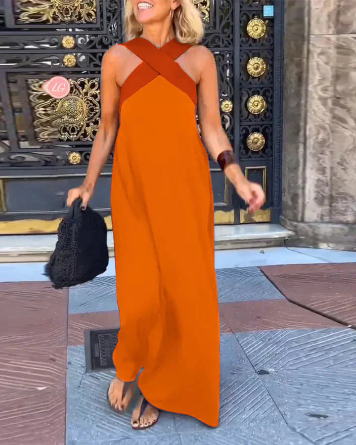 Vestido de Corte Cruzado con Estilo Elegante | Manga Larga