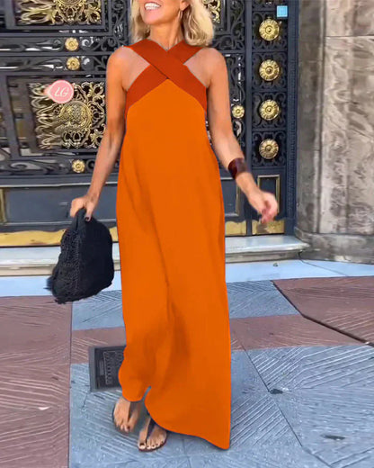 Vestido de Corte Cruzado con Estilo Elegante | Manga Larga