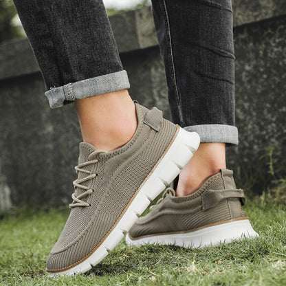 Zapatillas fly-knit premium para hombre, ligeras y transpirables para deporte o diario