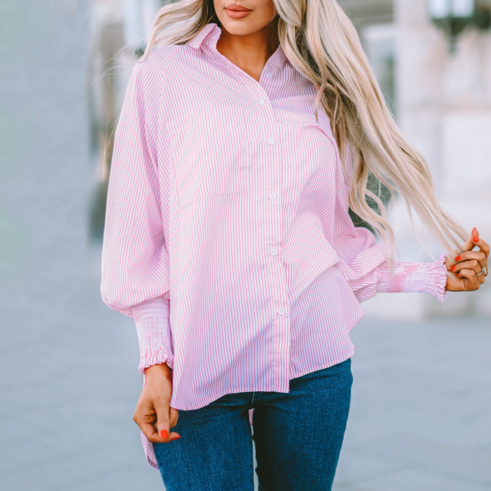 Camisa holgada de algodón para mujer, cómoda y transpirable para uso diario