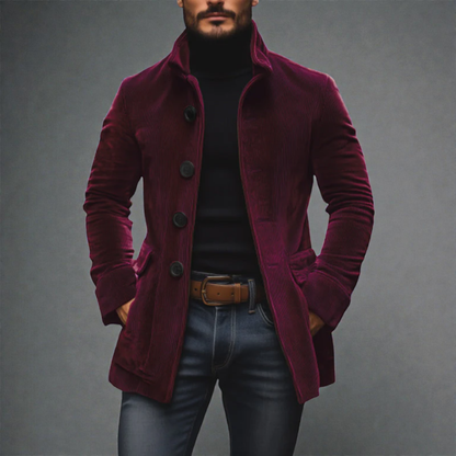 Davide | Chaleco de Terciopelo de punto Canalé para Hombre
