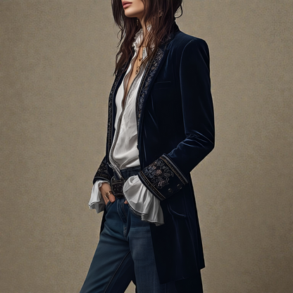 Nuria | Chaqueta de Terciopelo Elegante para Mujer