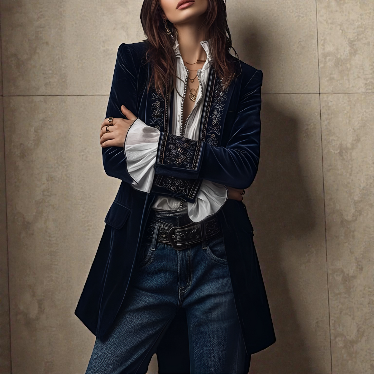Nuria | Chaqueta de Terciopelo Elegante para Mujer