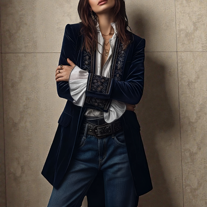 Nuria | Chaqueta de Terciopelo Elegante para Mujer