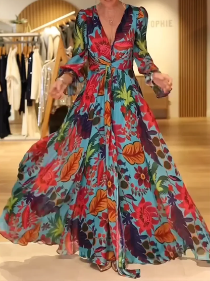 Vestido elegante con escote en V para mujer, ligero y chic para fiesta o verano