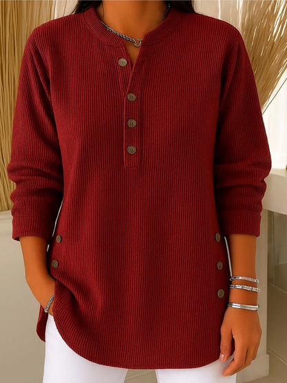 Livia | Jersey con Detalles de Botones Sublimes para Mujer