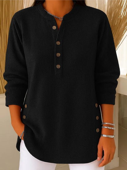Livia | Jersey con Detalles de Botones Sublimes para Mujer