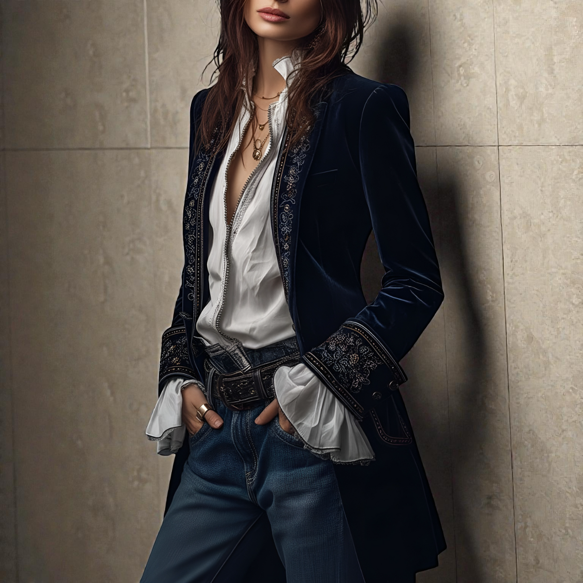 Nuria | Chaqueta de Terciopelo Elegante para Mujer