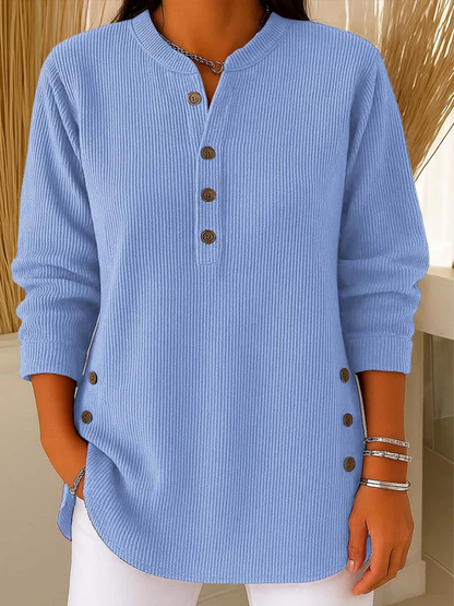 Livia | Jersey con Detalles de Botones Sublimes para Mujer