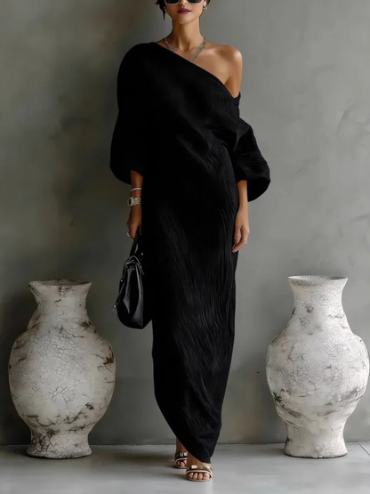 Vestido maxi chic para mujer con diseño atemporal y ajuste cómodo, perfecto para un look elegante y moderno