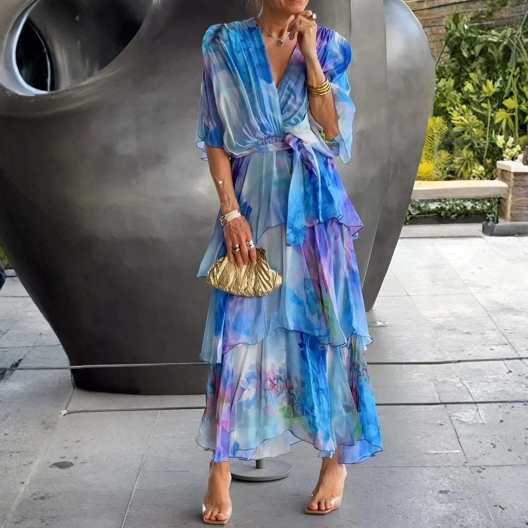 Vestido Elegante Estilo Veraniego Confeccionado Especial Diseño de Colección Verano