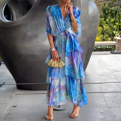 Vestido Elegante Estilo Veraniego Confeccionado Especial Diseño de Colección Verano