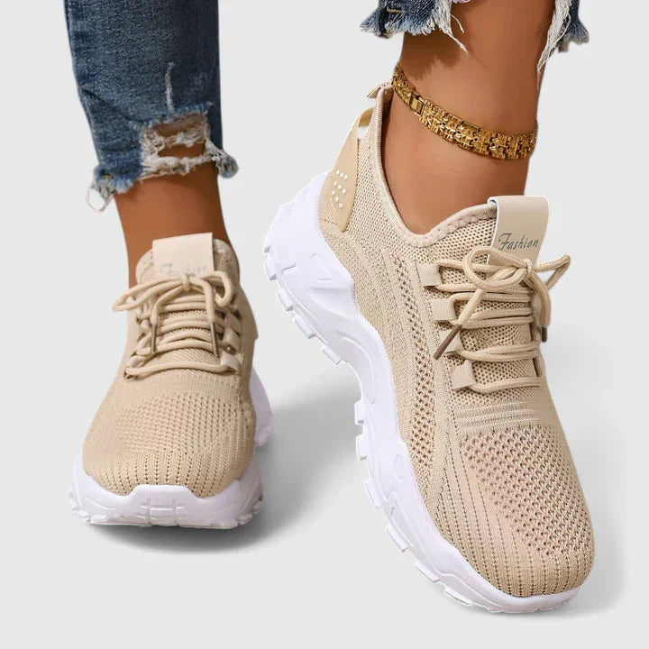 Zapatillas ortopédicas deportivas con tejido transpirable y suela ergonómica para mujer, ligeras y cómodas para caminar o diario