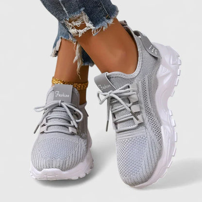 Zapatillas ortopédicas deportivas con tejido transpirable y suela ergonómica para mujer, ligeras y cómodas para caminar o diario