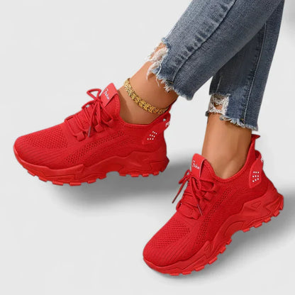 Zapatillas ortopédicas deportivas con tejido transpirable y suela ergonómica para mujer, ligeras y cómodas para caminar o diario