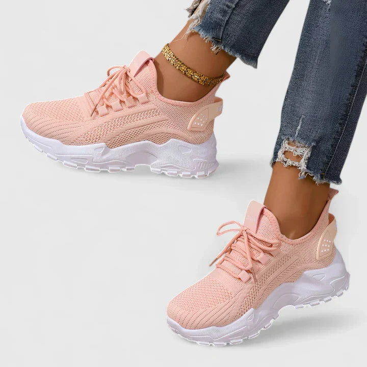 Zapatillas ortopédicas deportivas con tejido transpirable y suela ergonómica para mujer, ligeras y cómodas para caminar o diario