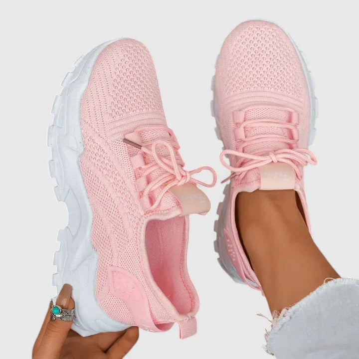 Zapatillas ortopédicas deportivas con tejido transpirable y suela ergonómica para mujer, ligeras y cómodas para caminar o diario