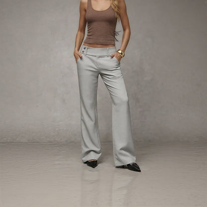 Pantalón Elegante Estilo Clásico Comfortable Verano