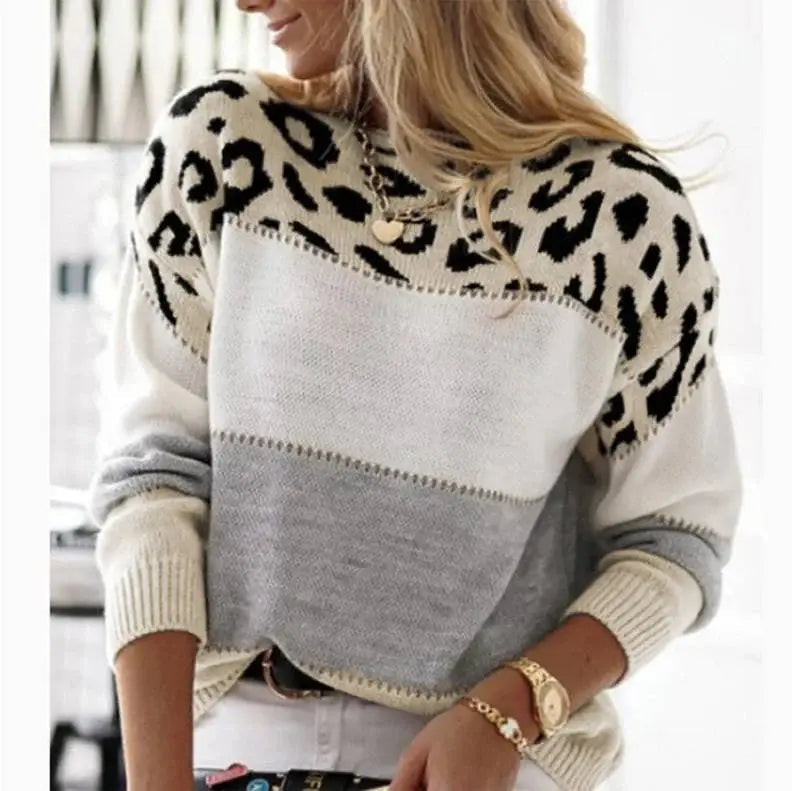 Cheyenne | Jersey de Punto con Estampado de Leopardo para Mujer de Verano