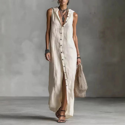 Vestido Midi Elegancamiseta y Casual con Escote en V | Estilo Verano