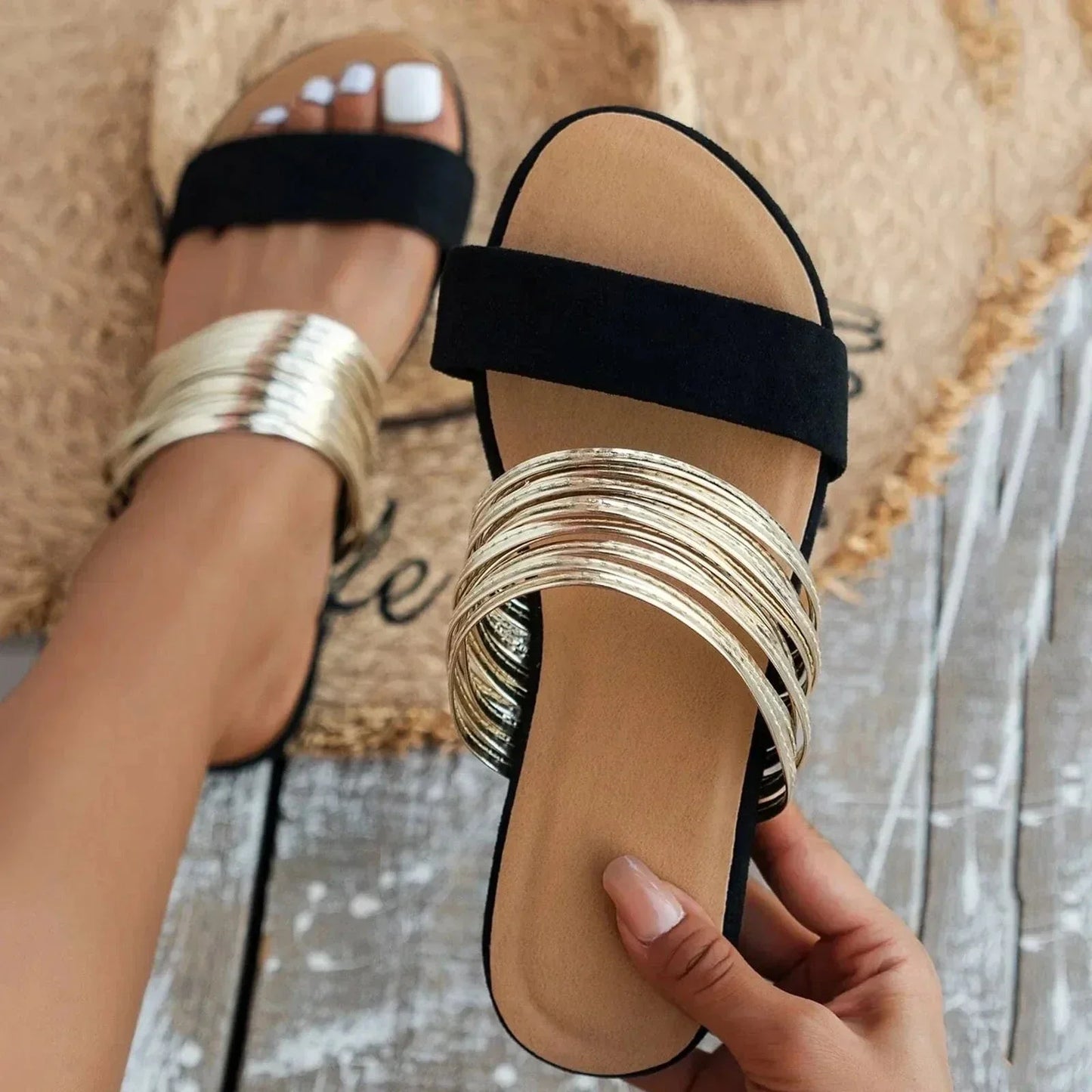 Sandalias ortopédicas con plataforma cómoda para mujer - fresco y elegante