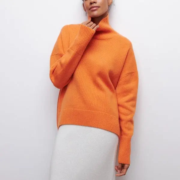 Katrielle | Jersey de Punto con Cuello Alto para Mujer de Otoño Elegante y Cálido