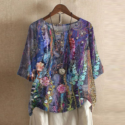 Blusa retro con diseño vintage - femenina y con estilo único