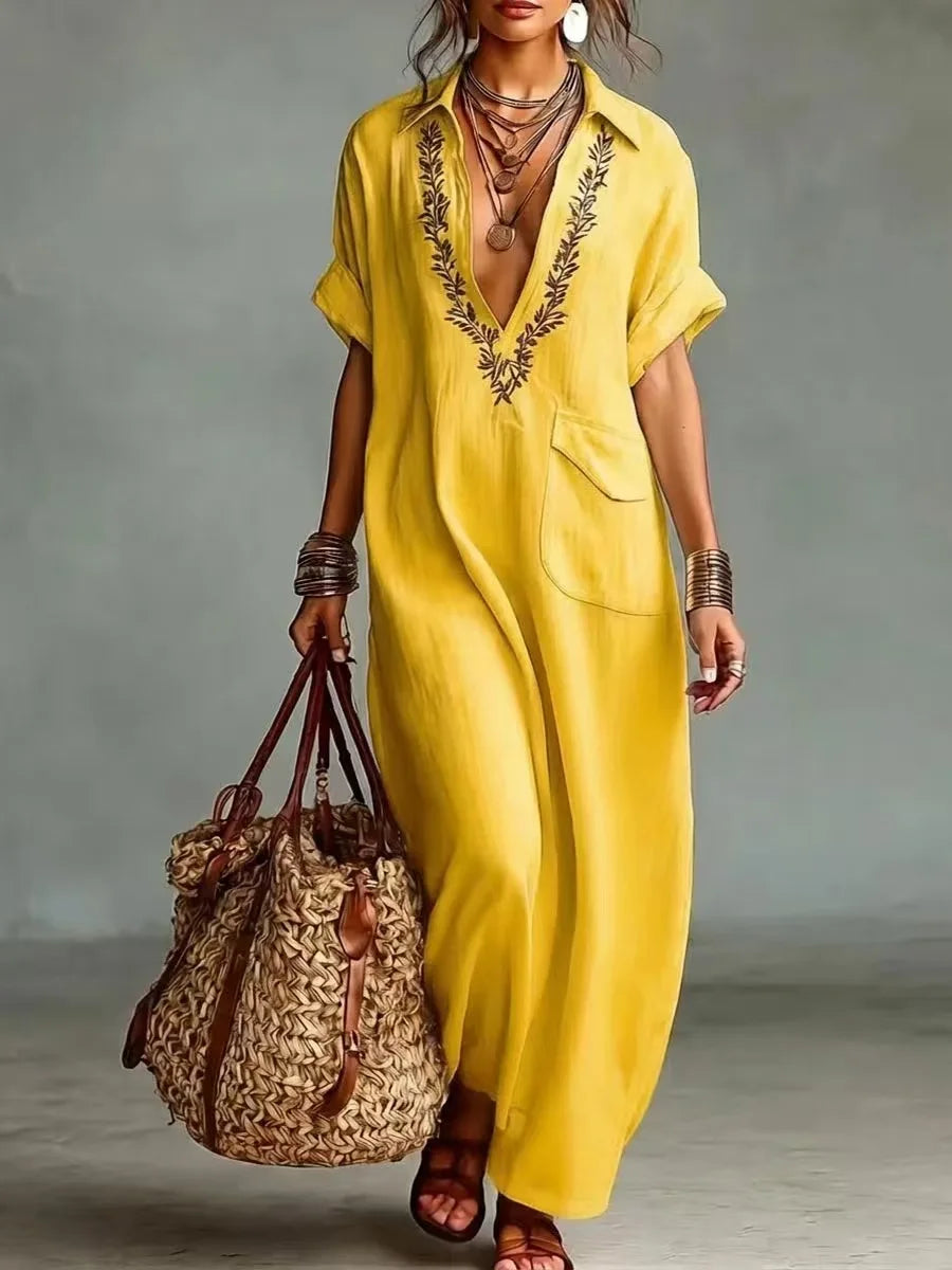 Vestido Maxi Bohemio Estampado Floral | Estilo Verano para Mujer