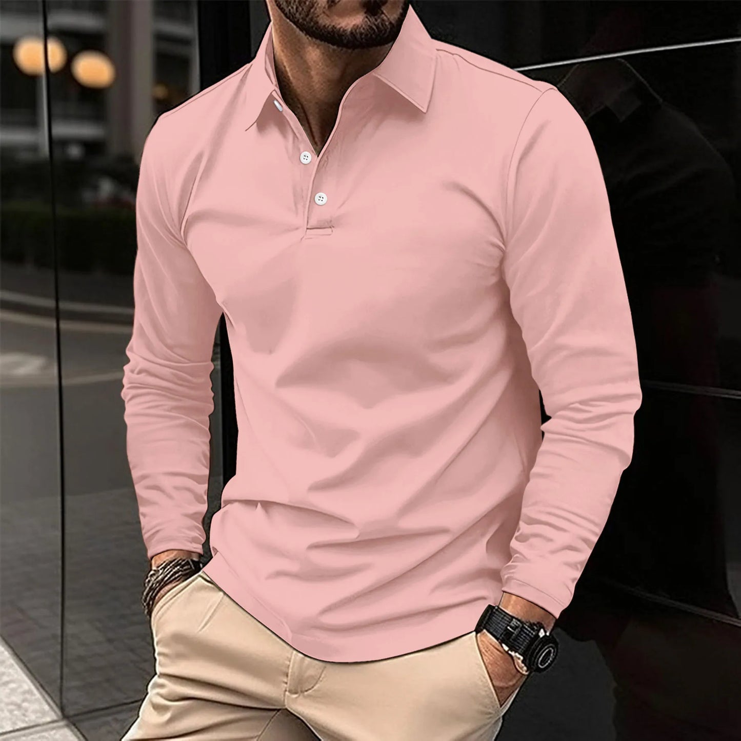 Camisa polo clásica hombre, sofisticada y confortable