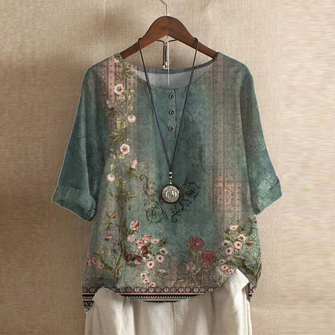 Blusa retro con diseño vintage - femenina y con estilo único