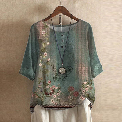 Blusa retro con diseño vintage - femenina y con estilo único