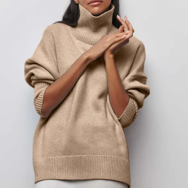Katrielle | Jersey de Punto con Cuello Alto para Mujer de Otoño Elegante y Cálido