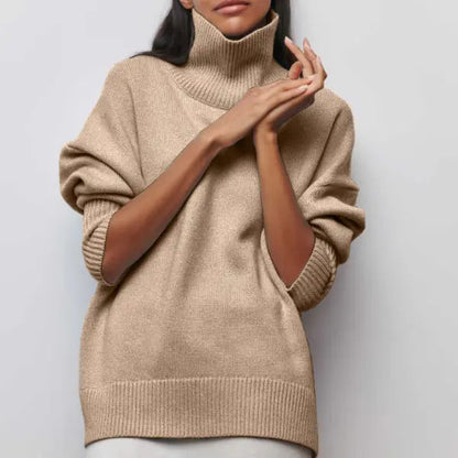 Katrielle | Jersey de Punto con Cuello Alto para Mujer de Otoño Elegante y Cálido