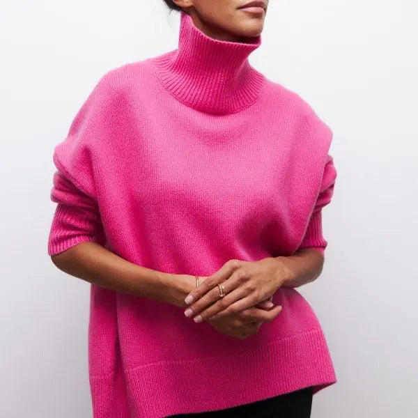 Katrielle | Jersey de Punto con Cuello Alto para Mujer de Otoño Elegante y Cálido