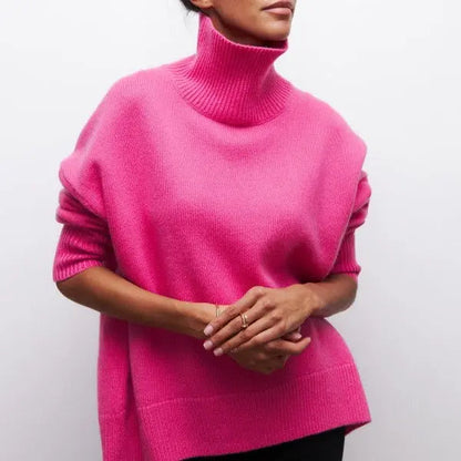 Katrielle | Jersey de Punto con Cuello Alto para Mujer de Otoño Elegante y Cálido