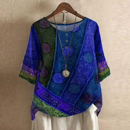 Blusa retro con diseño vintage - femenina y con estilo único