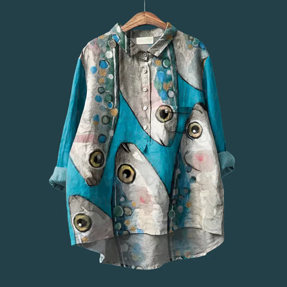 Christel | Elegante blusa estampada informal