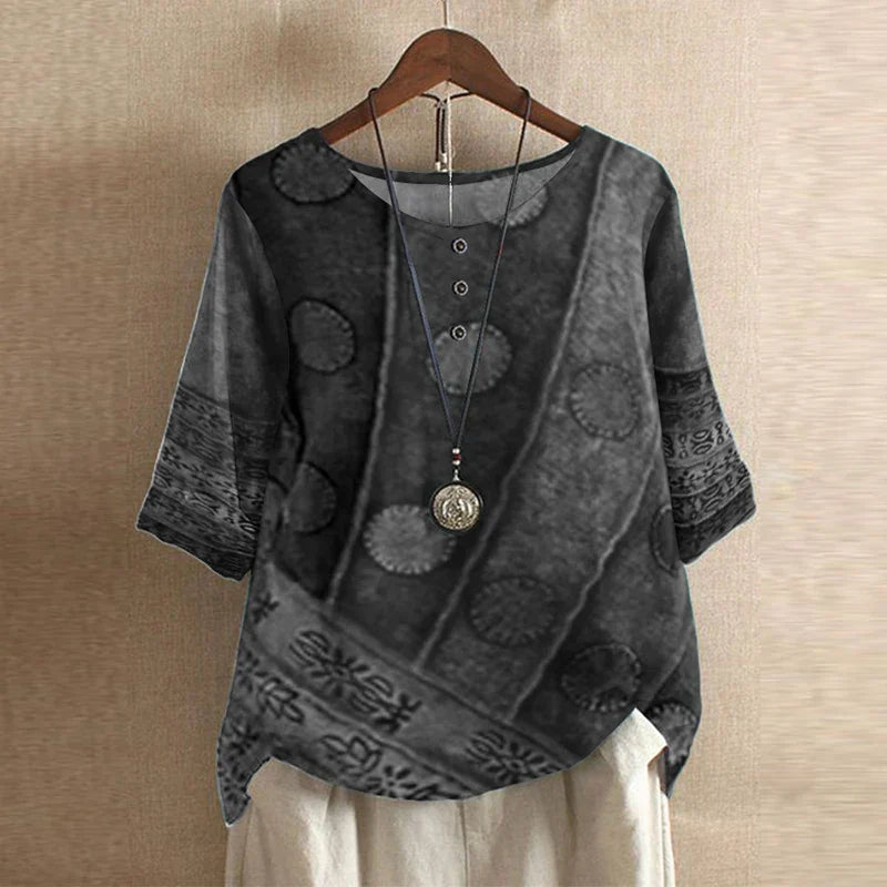 Blusa retro con diseño vintage - femenina y con estilo único