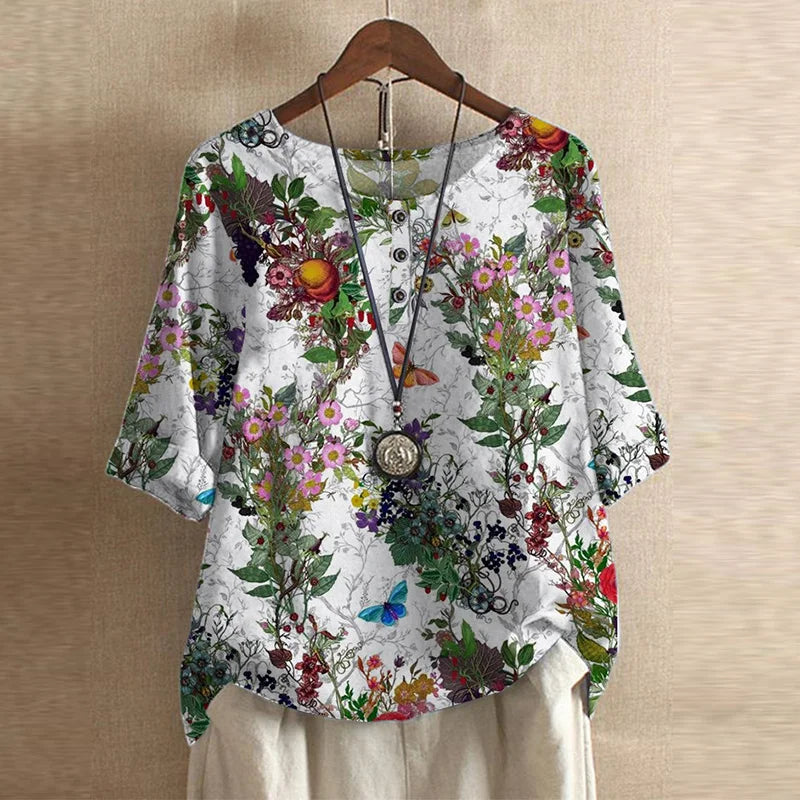 Blusa retro con diseño vintage - femenina y con estilo único