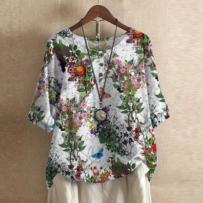 Blusa retro con diseño vintage - femenina y con estilo único